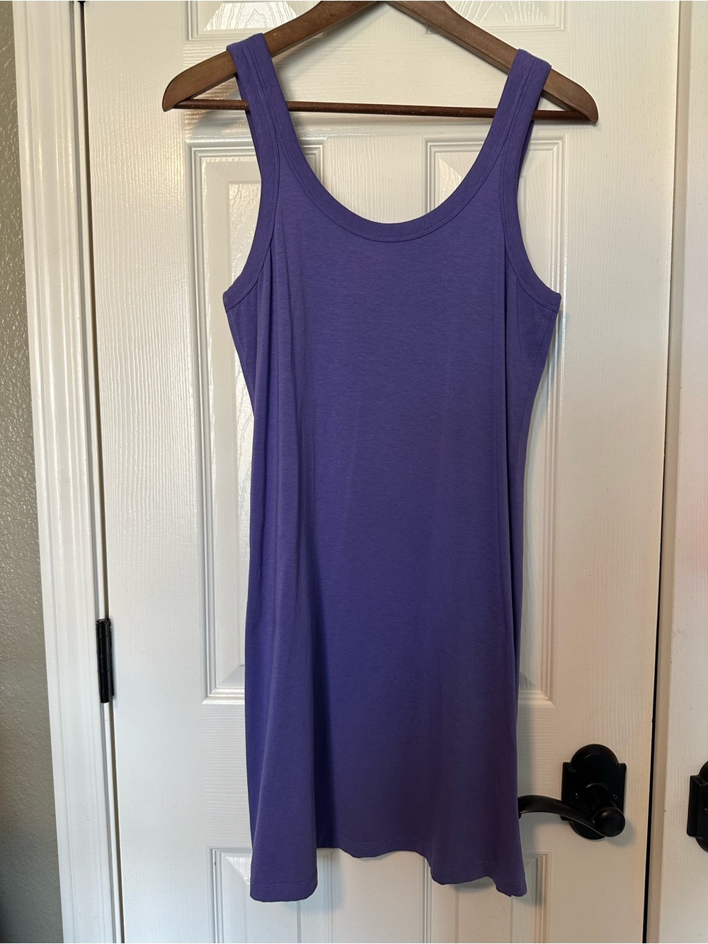 Lululemon Classic-Fit Cotton-Blend Scoop Dress Charged Indigo Size 4